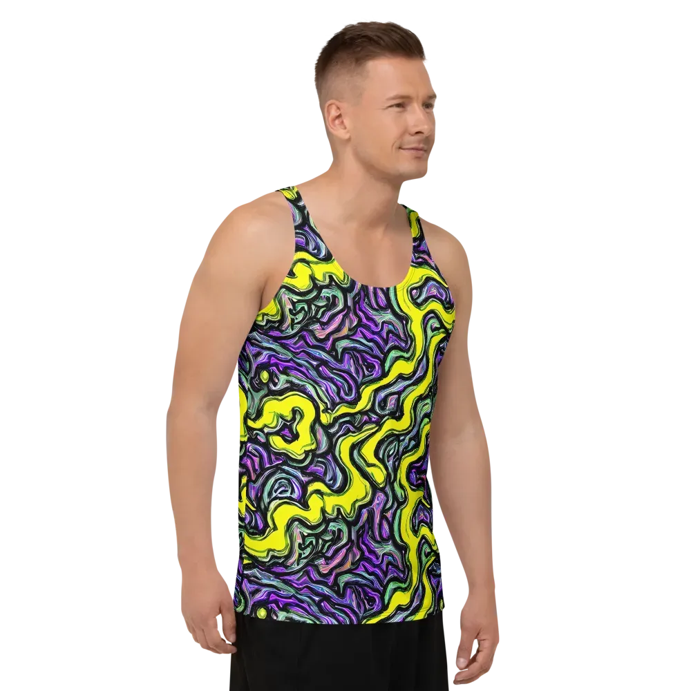 Acid Ripple on Men's Tank Top — Right Front