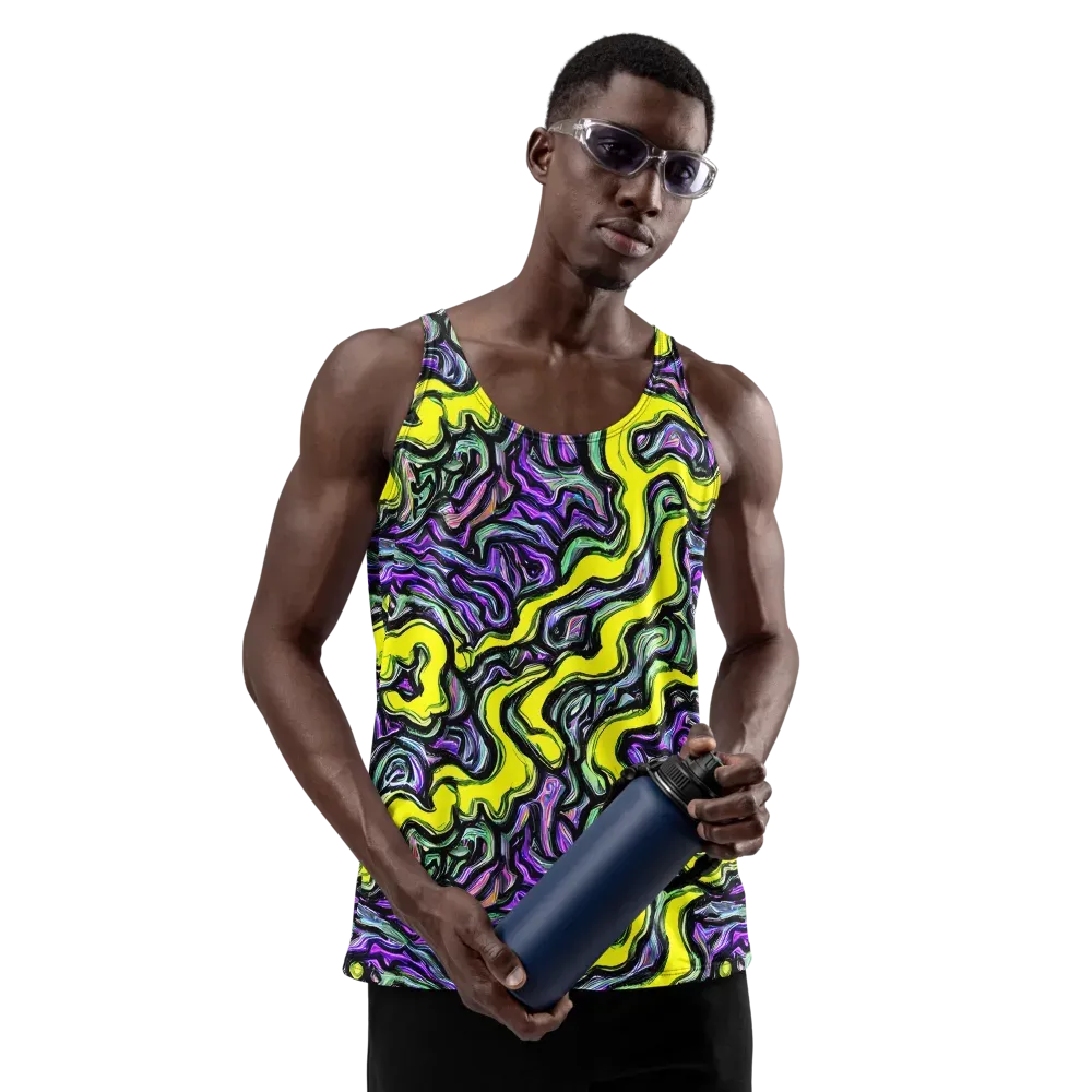 Acid Ripple on Men's Tank Top — Front