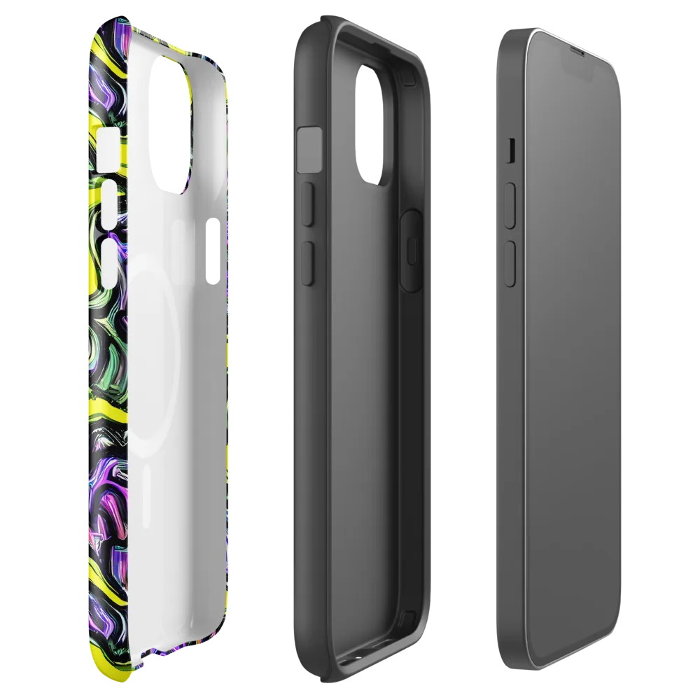 Acid Ripple on MagSafe Tough Case for iPhone® — Front