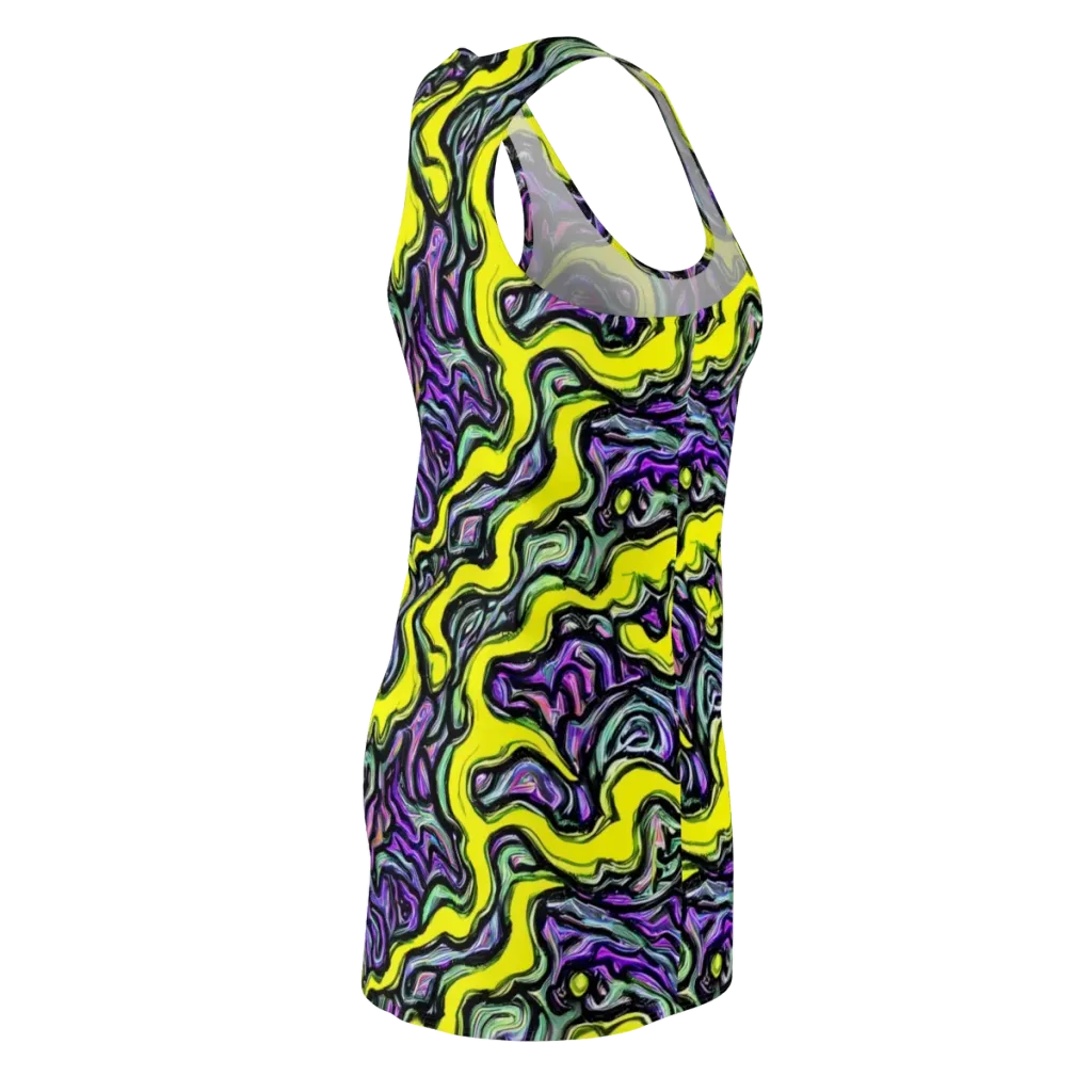 Acid Ripple on Racerback Dress — Back Side