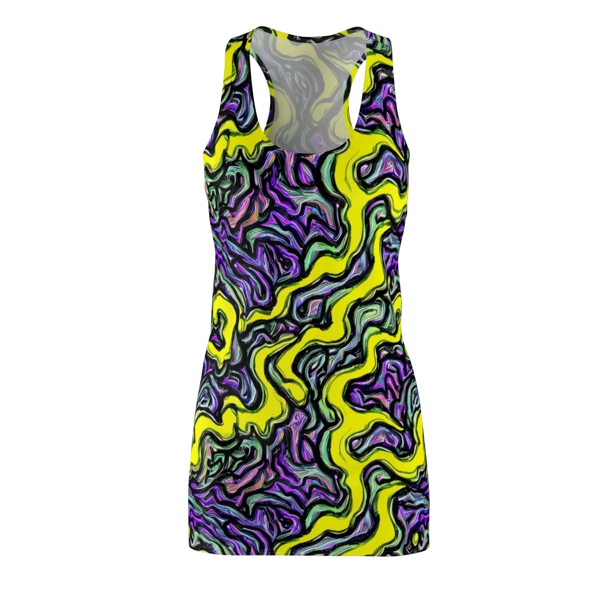 Acid Ripple on Racerback Dress — Front