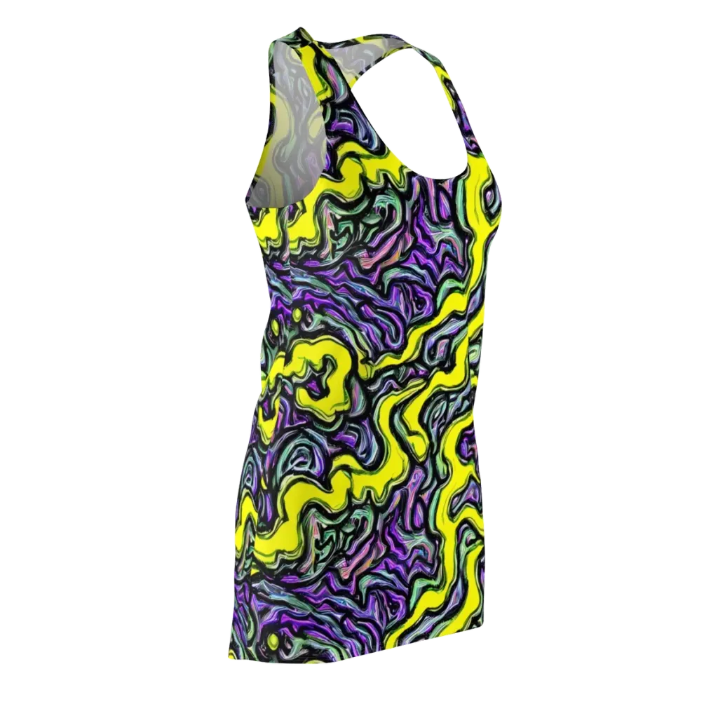 Acid Ripple on Racerback Dress — Front Side