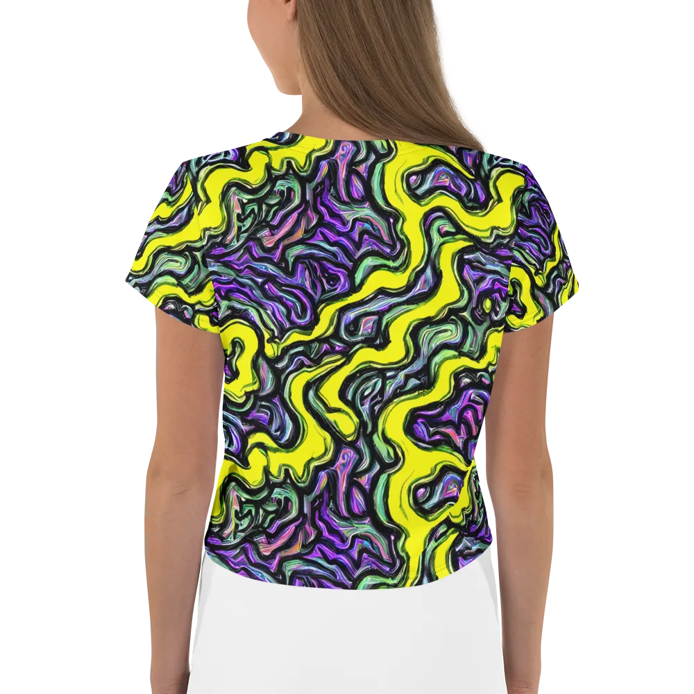 Acid Ripple on Crop Tee — Back
