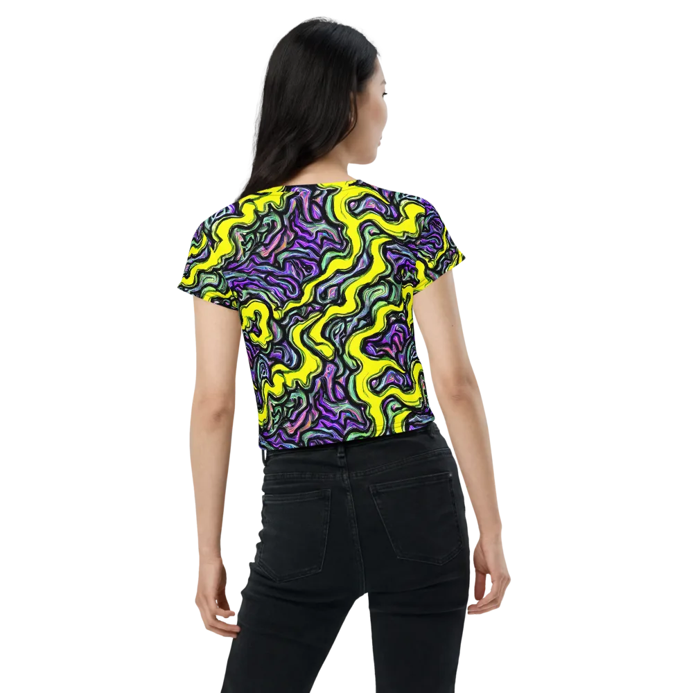 Acid Ripple on Crop Tee — Back