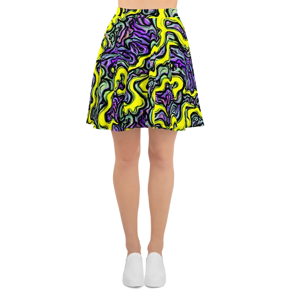 Acid Ripple on Skater Skirt — Front