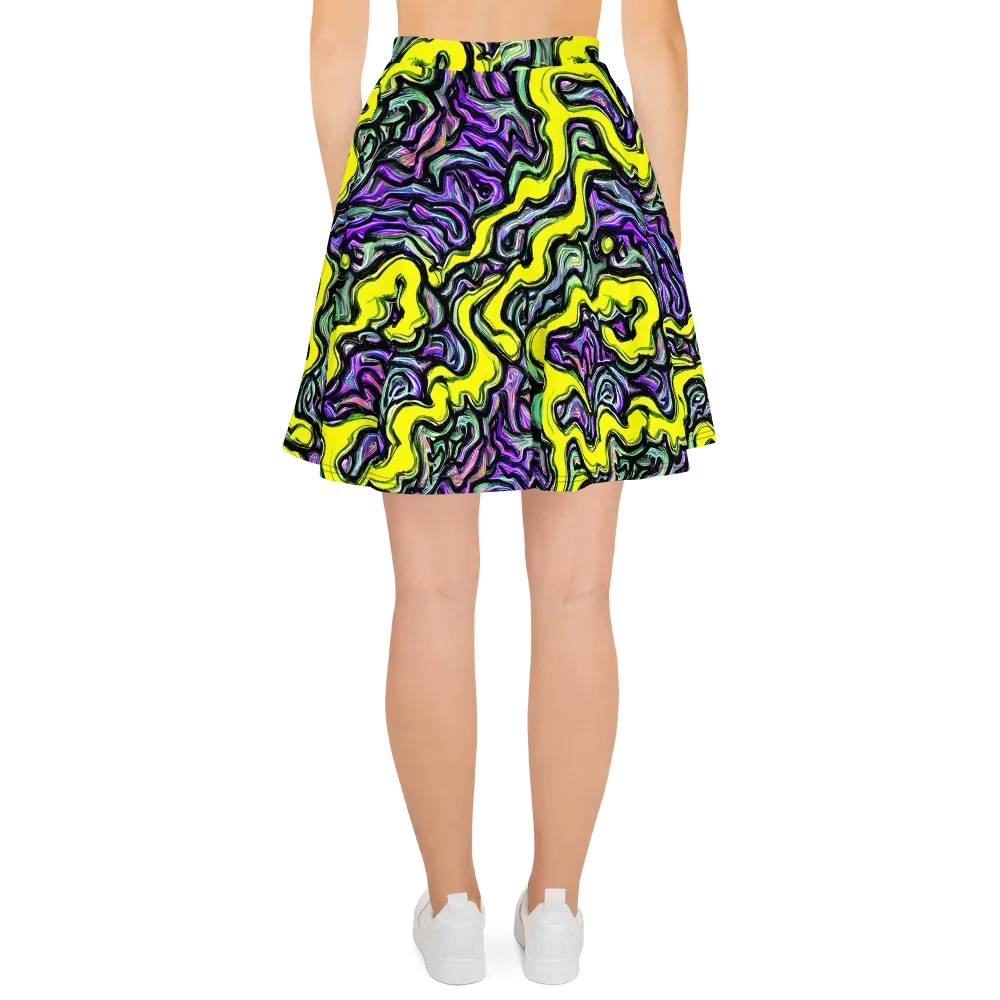 Acid Ripple on Skater Skirt — Back
