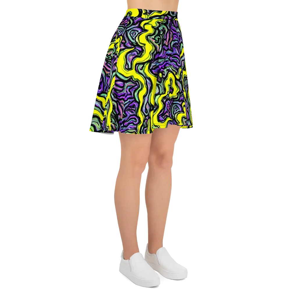 Acid Ripple on Skater Skirt — Right