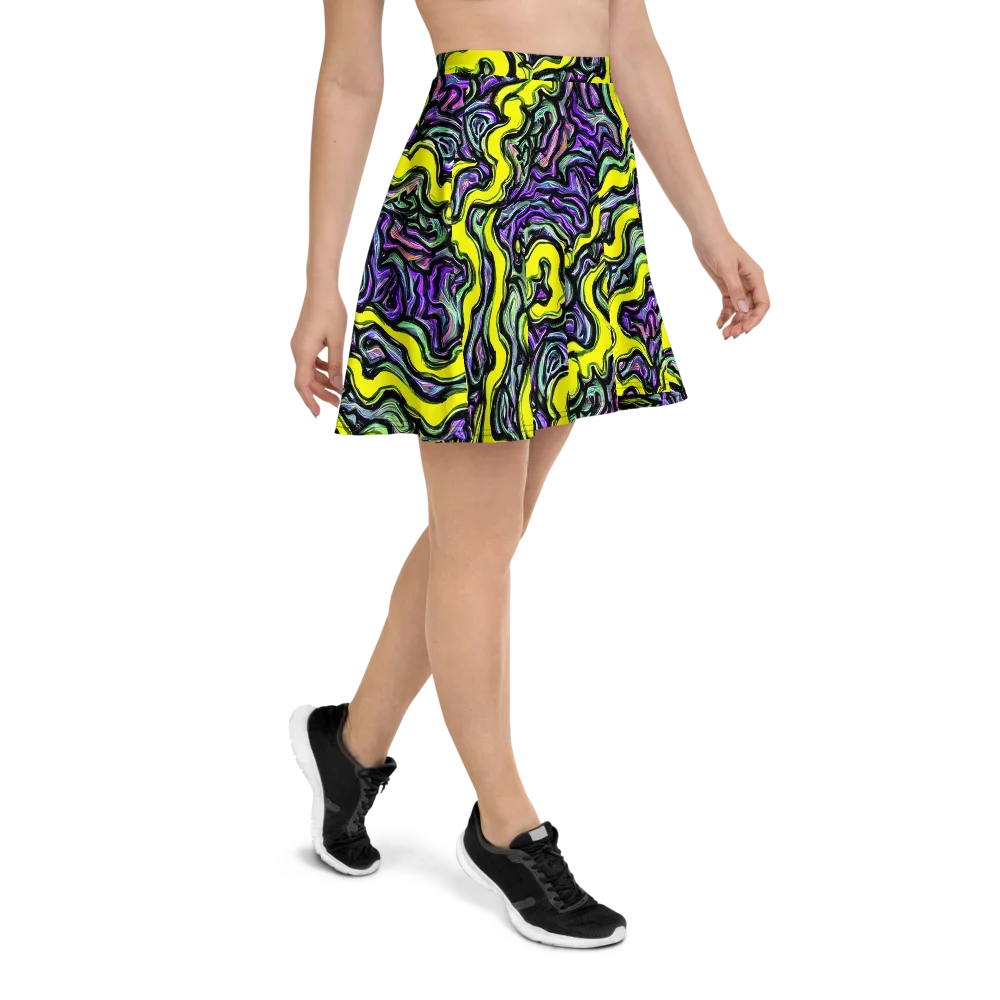 Acid Ripple on Skater Skirt — Right
