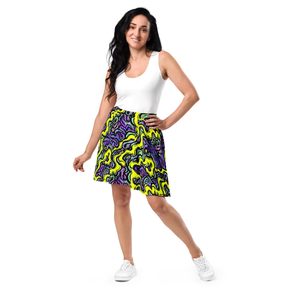 Acid Ripple on Skater Skirt — Front