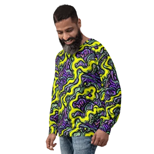 Acid Ripple on a Sweatshirt