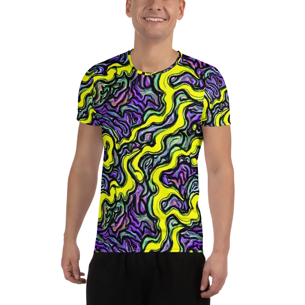 Acid Ripple on Men's Athletic T-Shirt — Front