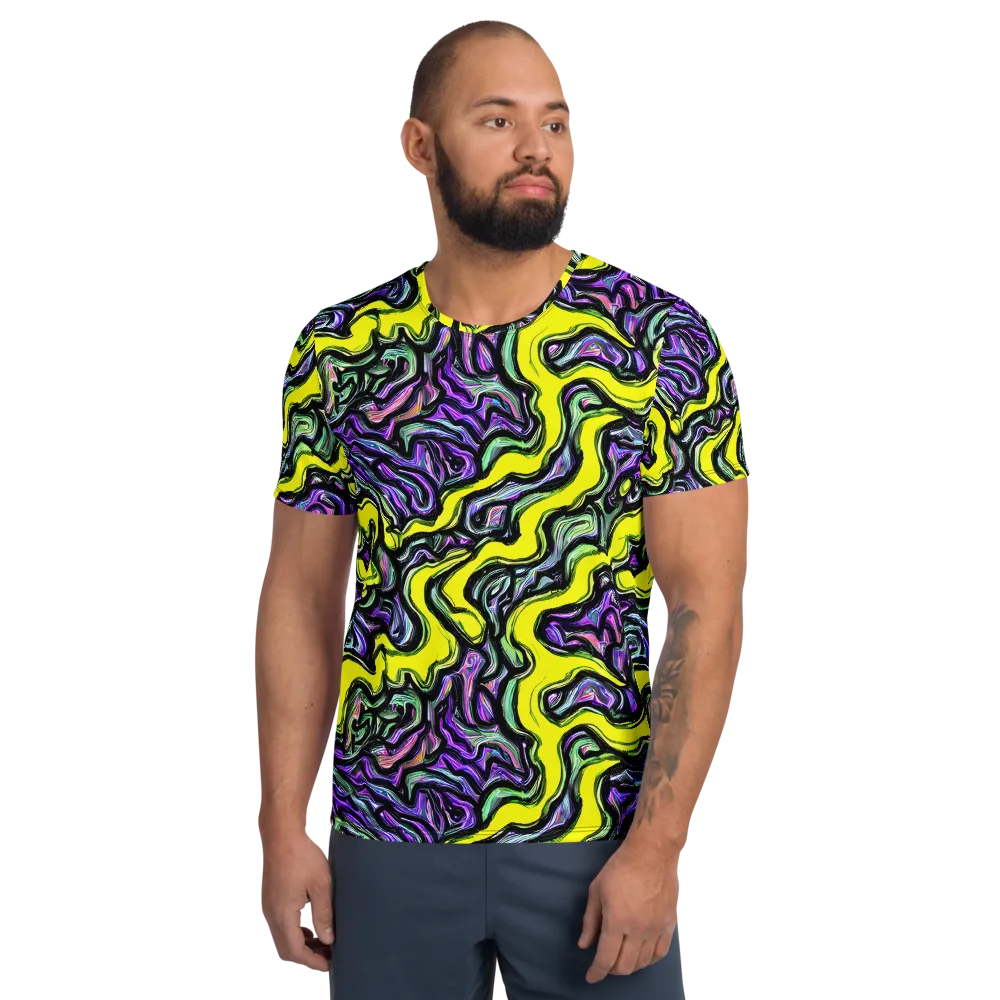 Acid Ripple on Men's Athletic T-Shirt — Front