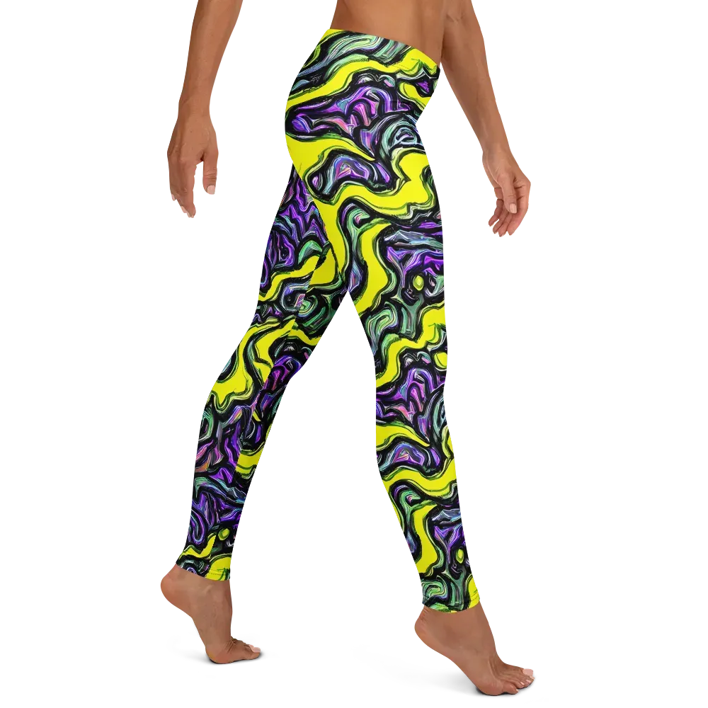 Acid Ripple on Leggings — Right
