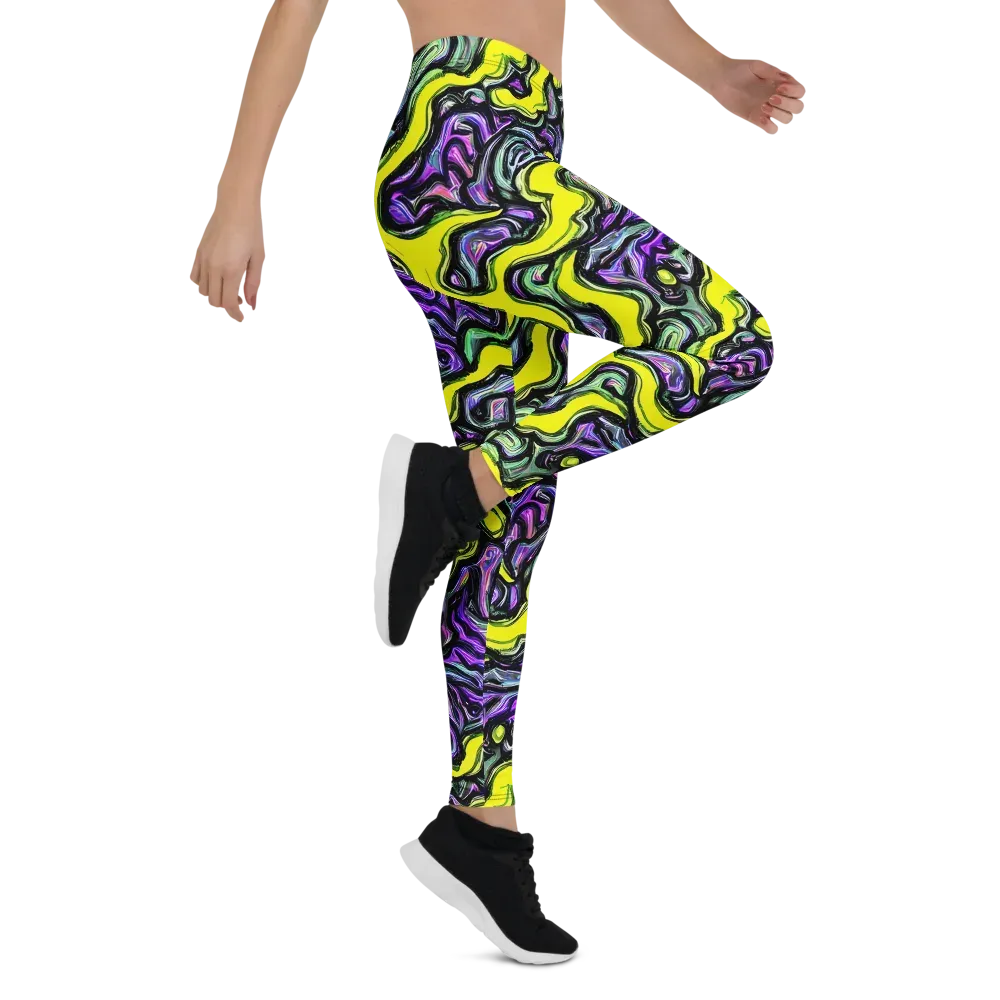 Acid Ripple on Leggings — Right