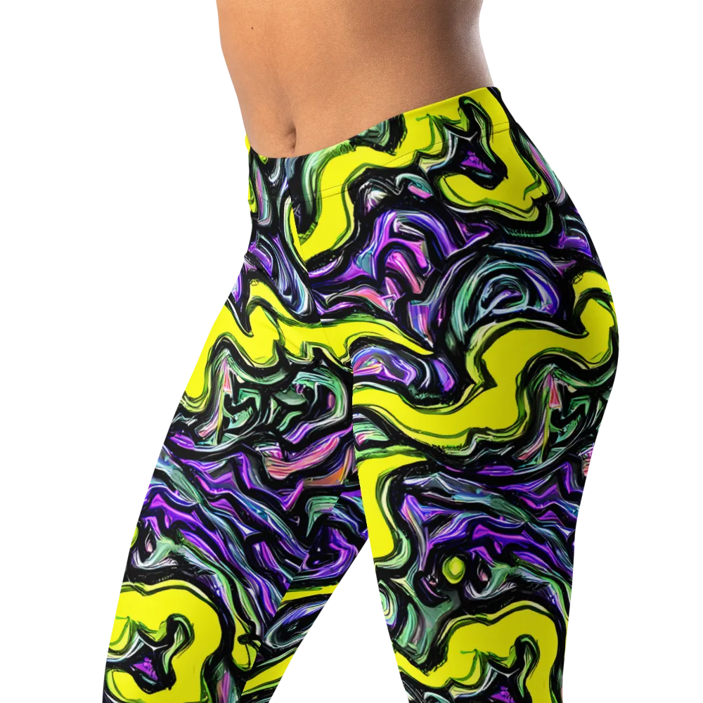 Acid Ripple on Leggings — Left Front
