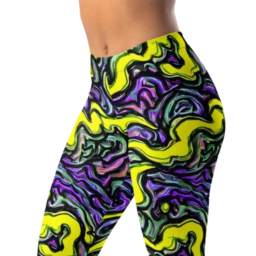 Acid Ripple on a Leggings