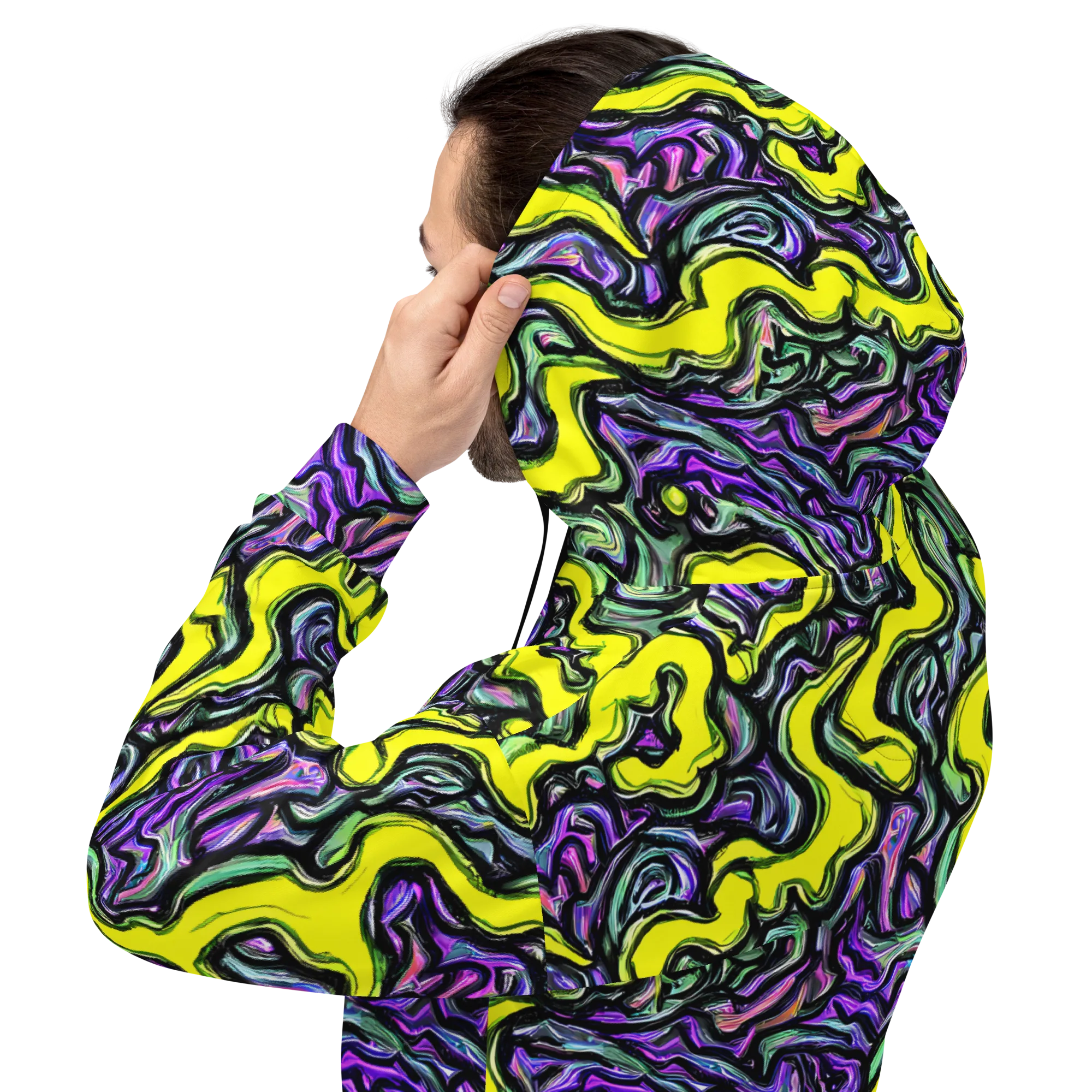 Acid Ripple on Hoodie — Back