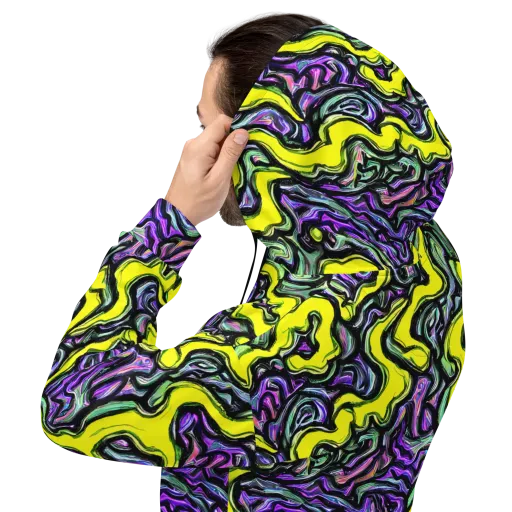 Acid Ripple on a Hoodie