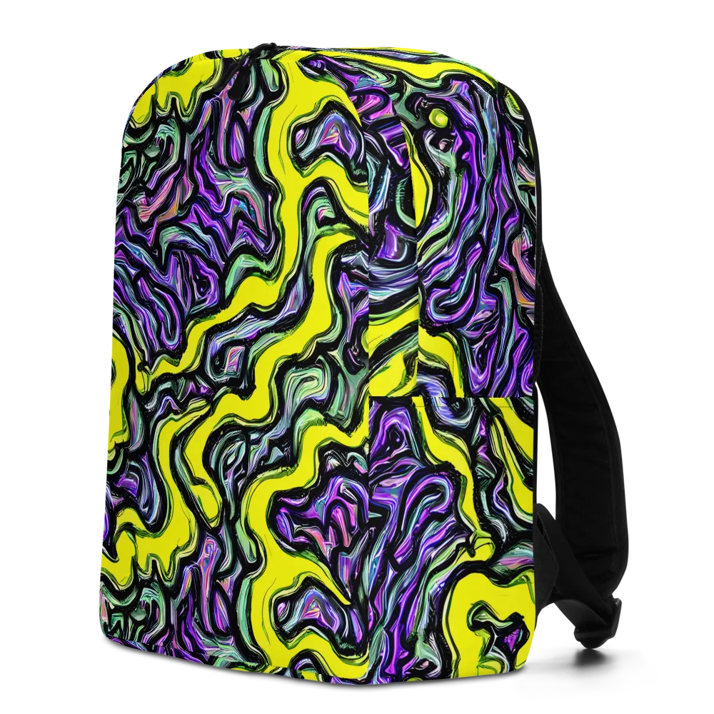 Acid Ripple on Minimalist Backpack — Left