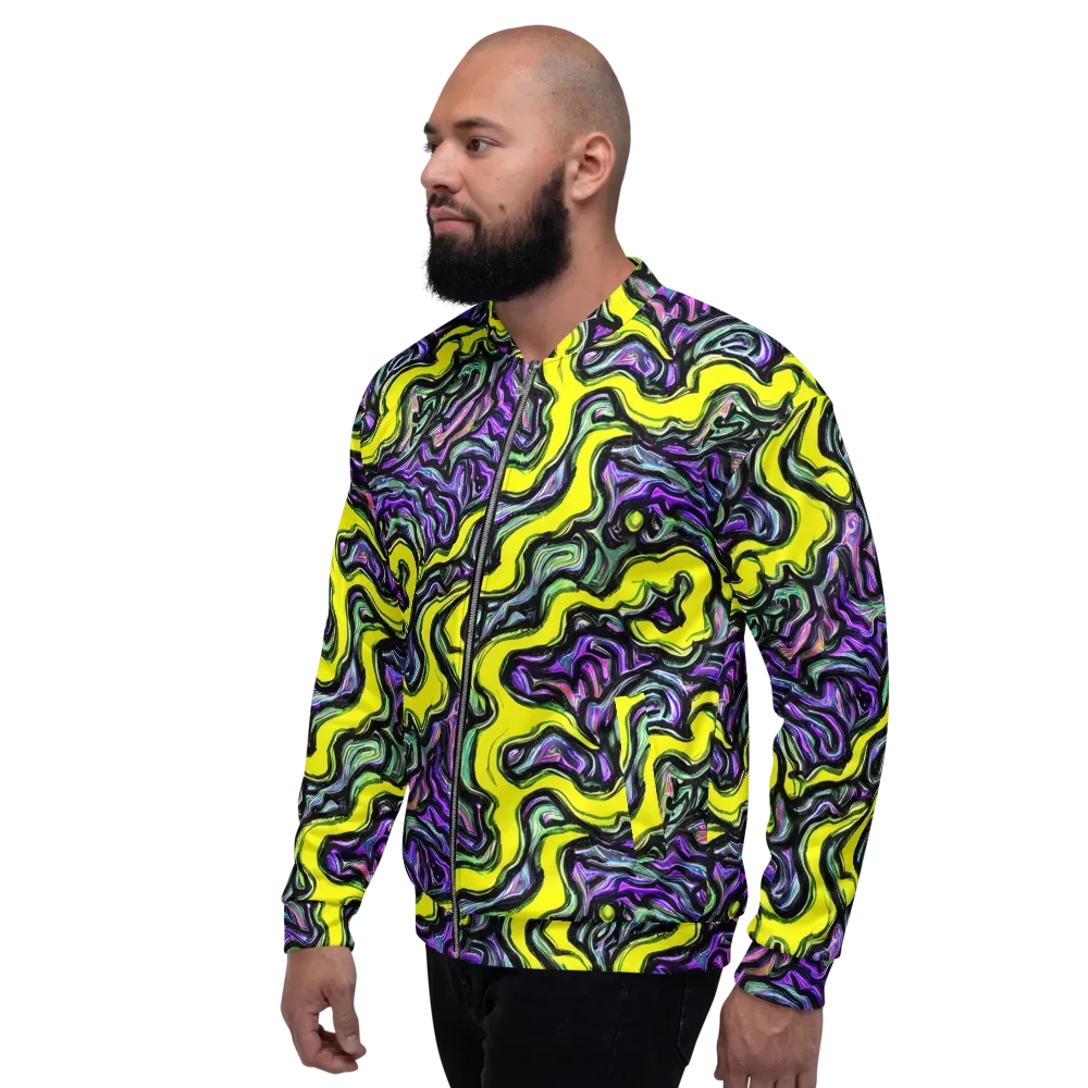 Acid Ripple on Bomber Jacket — Left