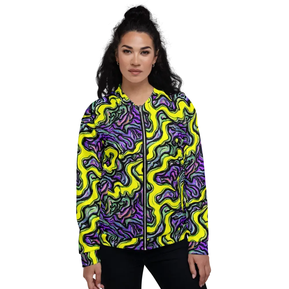 Acid Ripple on Bomber Jacket — Front