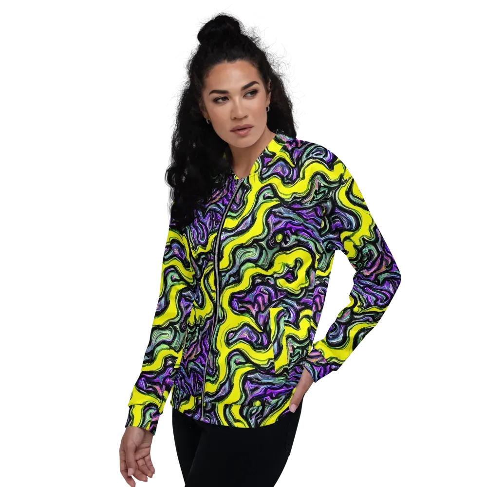Acid Ripple on Bomber Jacket — Left