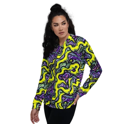 Acid Ripple on a Bomber Jacket
