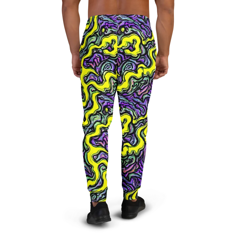 Acid Ripple on Men's Joggers — Back