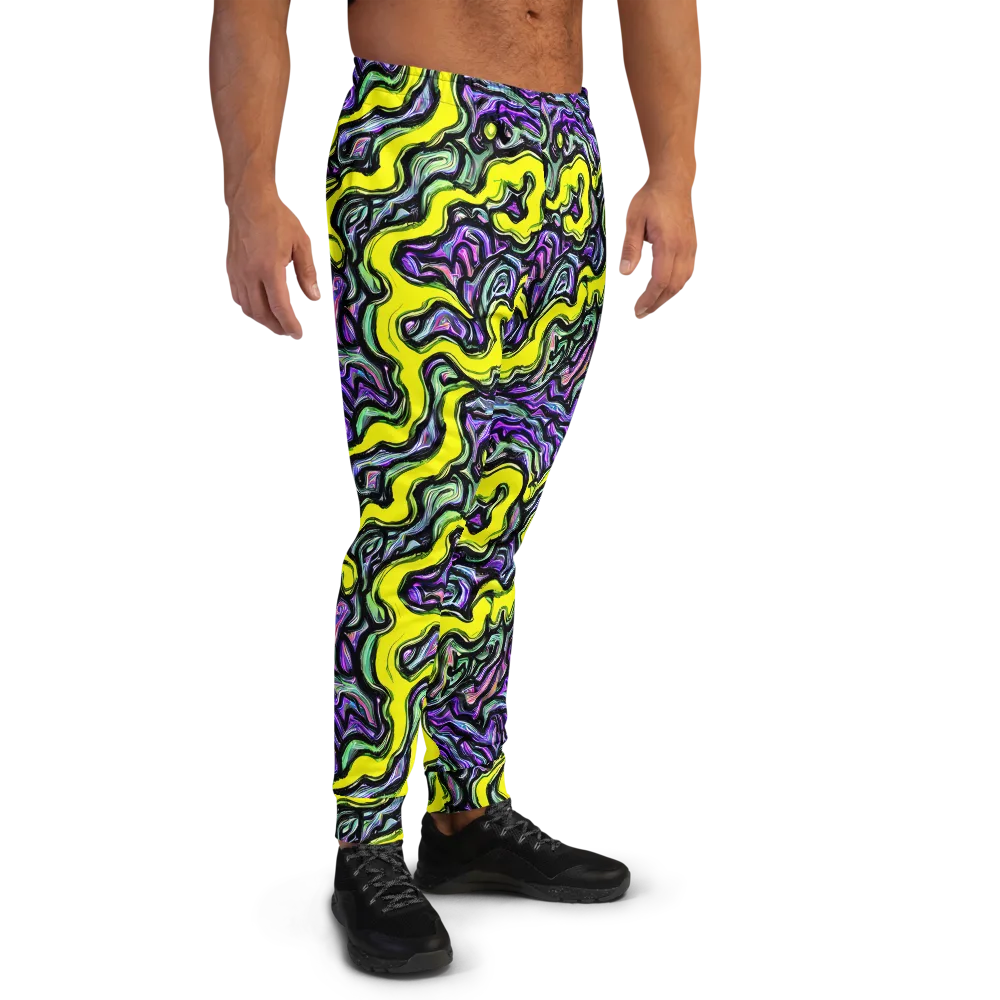Acid Ripple on Men's Joggers — Right