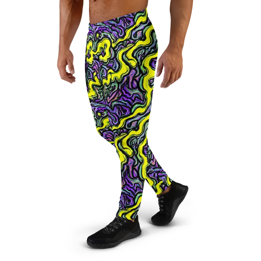 Acid Ripple on Men's Joggers — Left