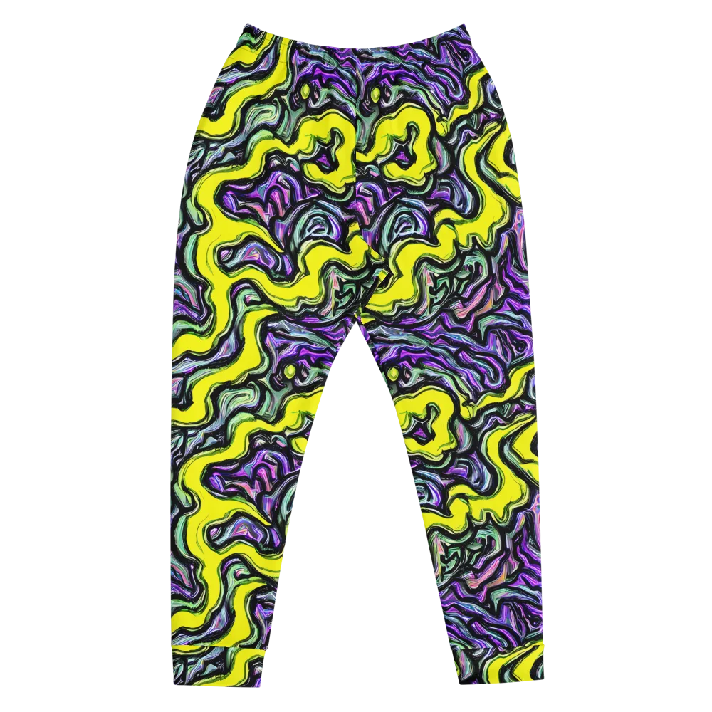 Acid Ripple on Men's Joggers — Front