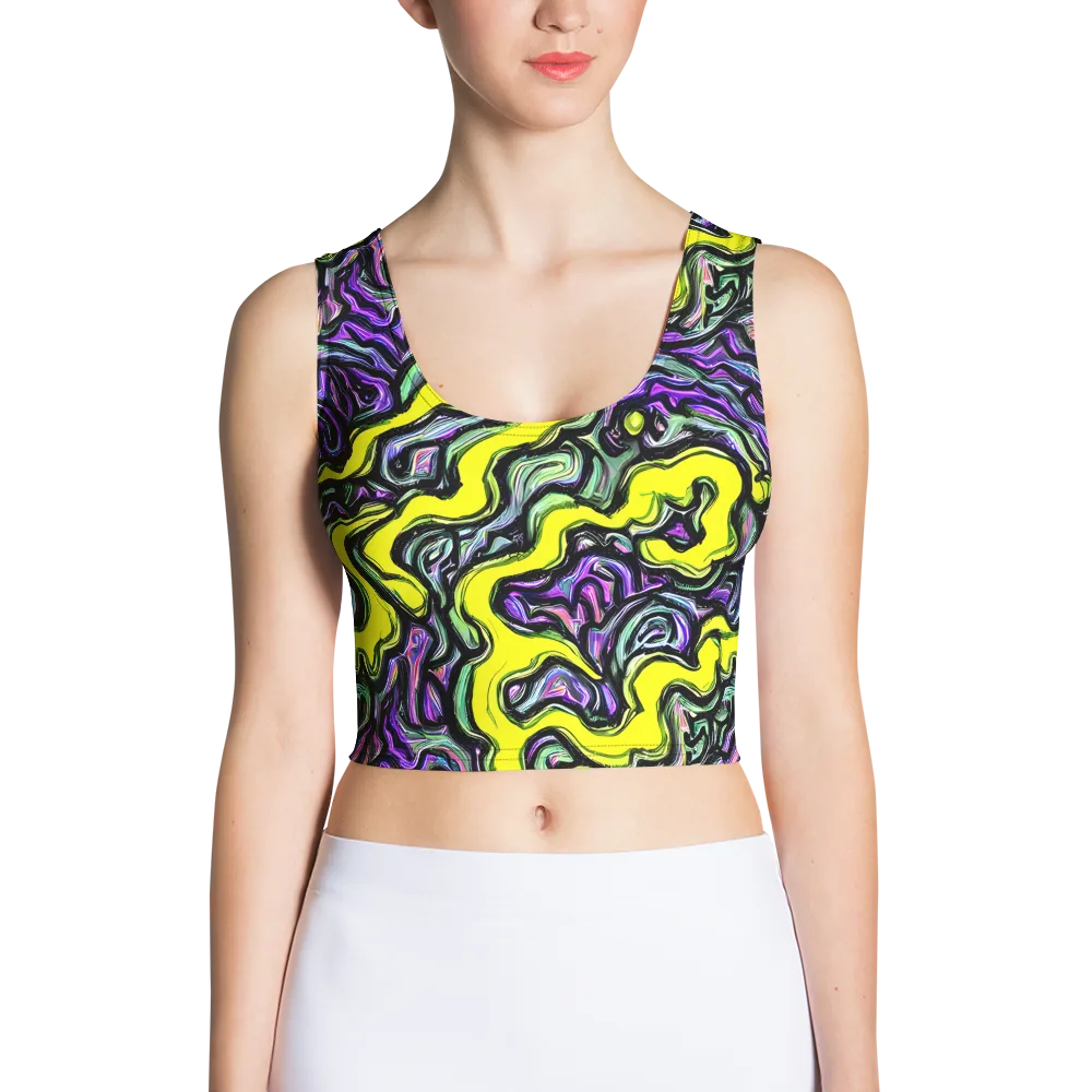 Acid Ripple on Crop Top — Front
