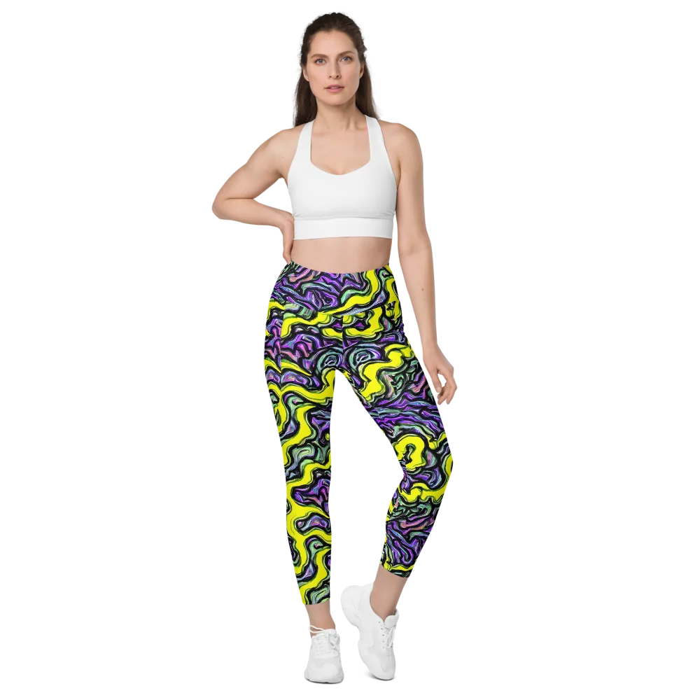 Acid Ripple on Leggings with Pockets — Front