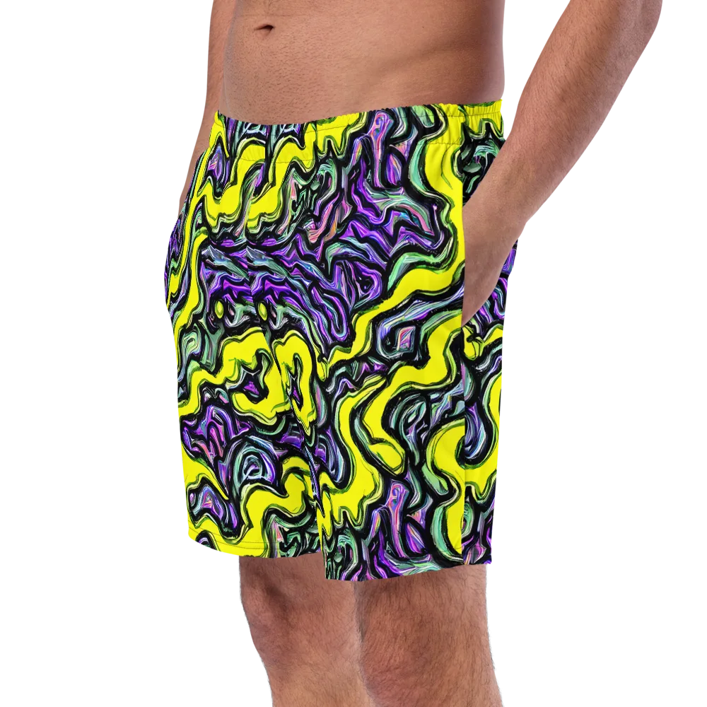 Acid Ripple on Swim Trunks — Left Front