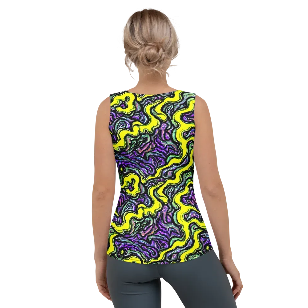 Acid Ripple on Women's Tank Top — Back