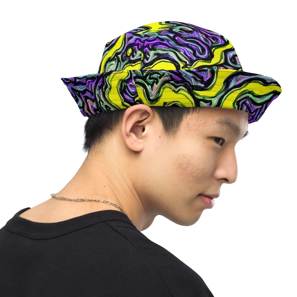 Acid Ripple on Reversible Bucket Hat — Right Outside