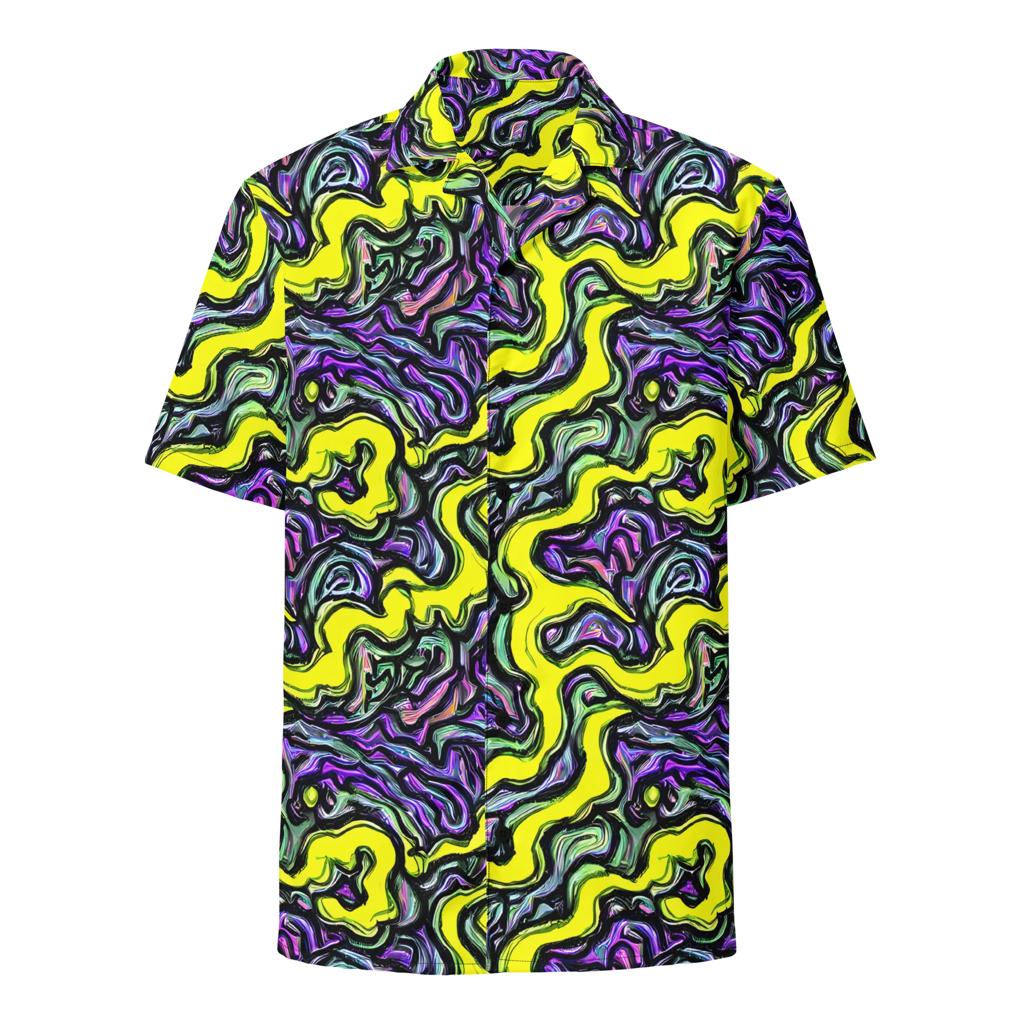 Acid Ripple on Button Shirt — Front