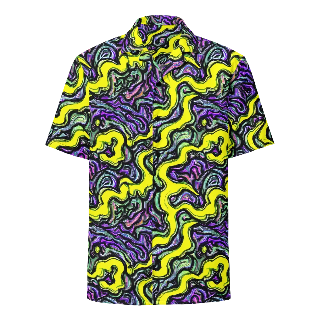 Acid Ripple on Button Shirt — Front