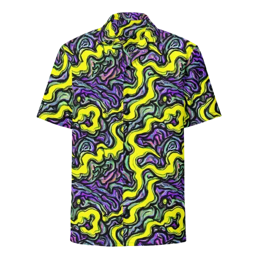 Acid Ripple on a Button Shirt