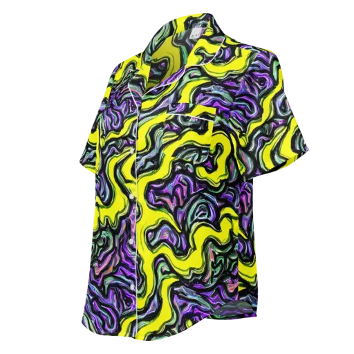 Acid Ripple on a Women's Short Sleeve Pajama Top