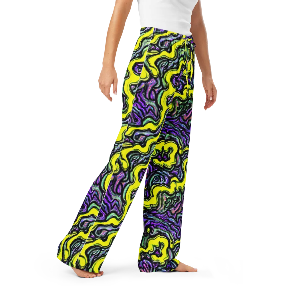 Acid Ripple on Women's Pajama Pants — Right Front