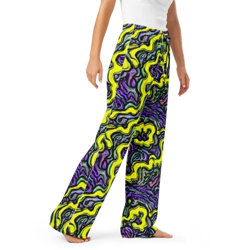 Acid Ripple on a Women's Pajama Pants