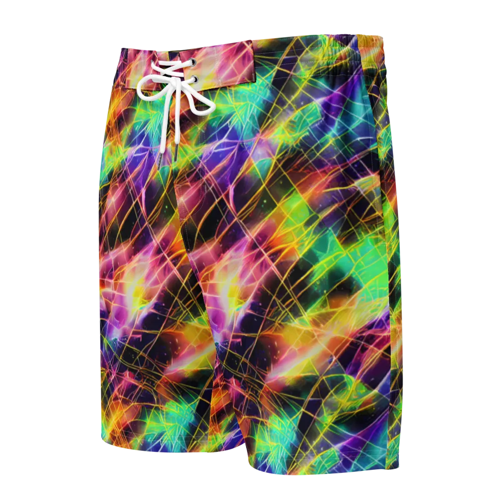 Stellar Shards on Men's Board Shorts — Front