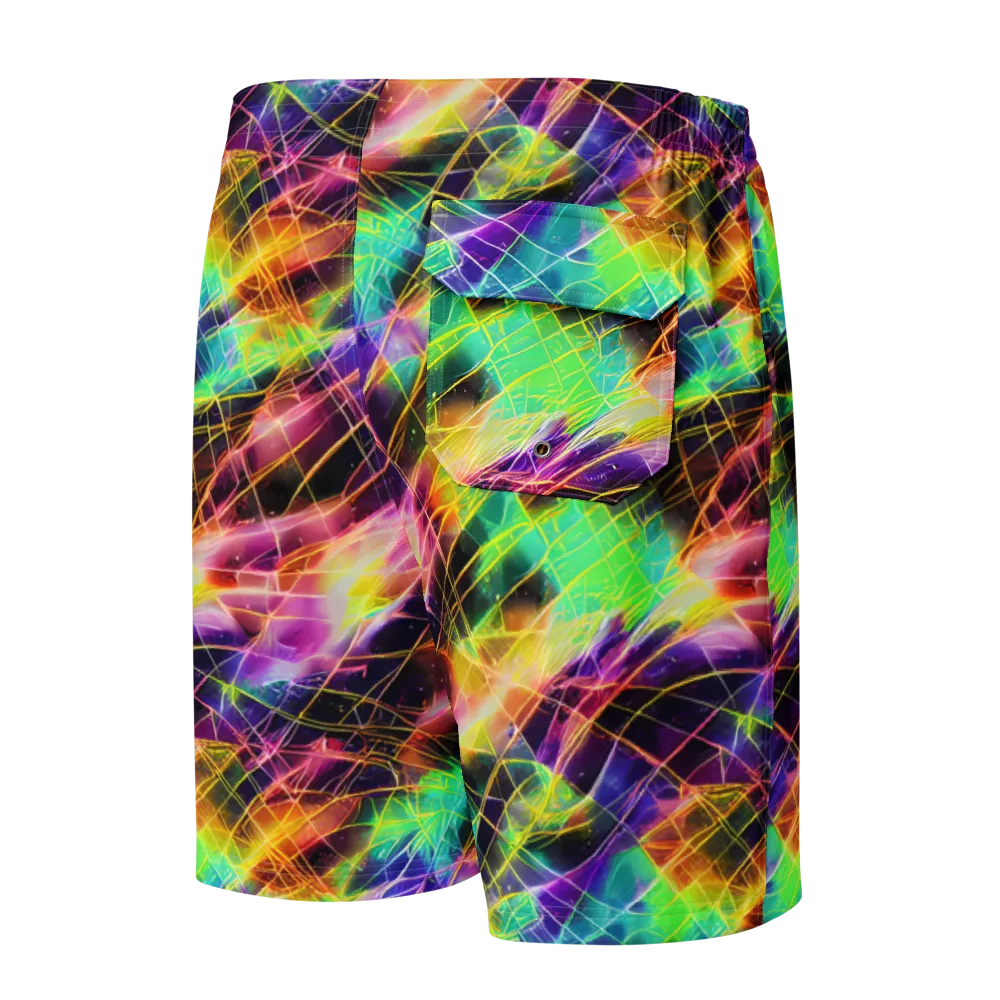 Stellar Shards on Men's Board Shorts — Back