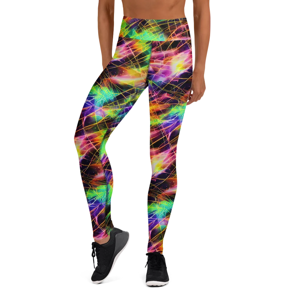 Stellar Shards on Yoga Leggings — Front
