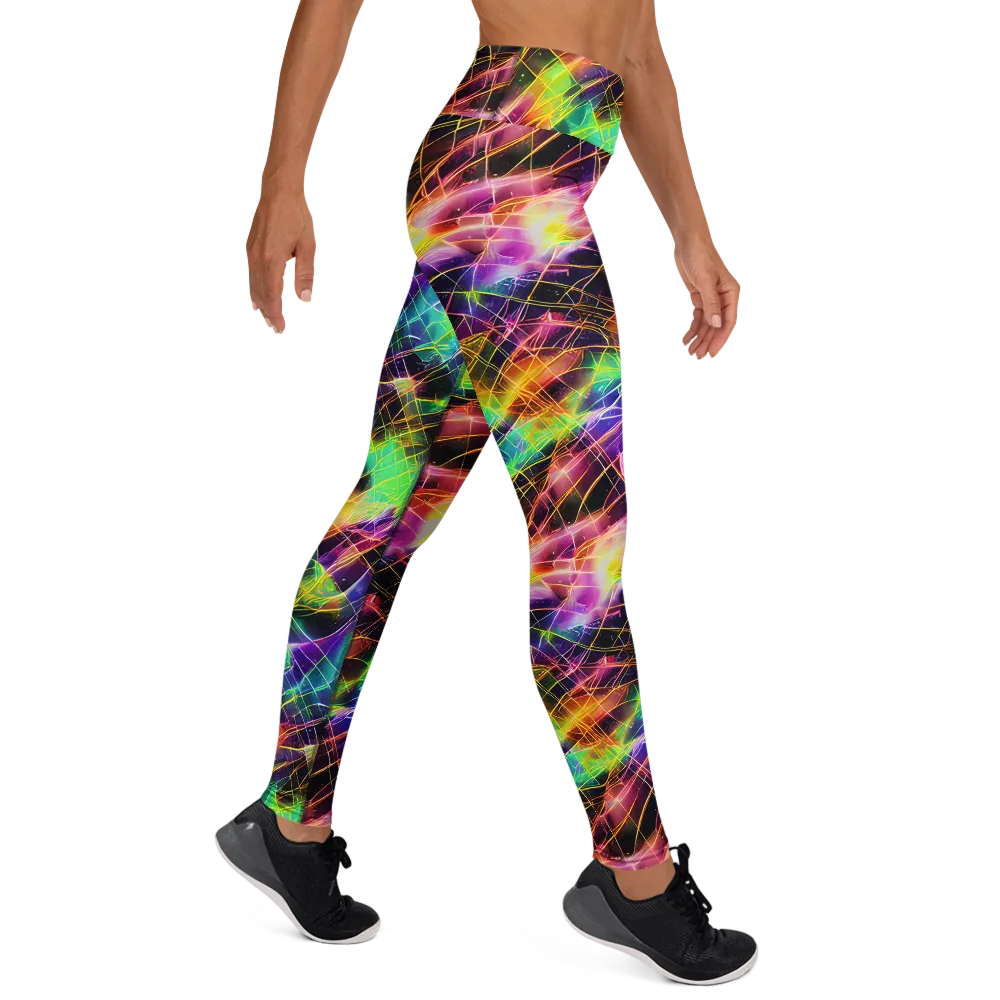 Stellar Shards on Yoga Leggings — Right