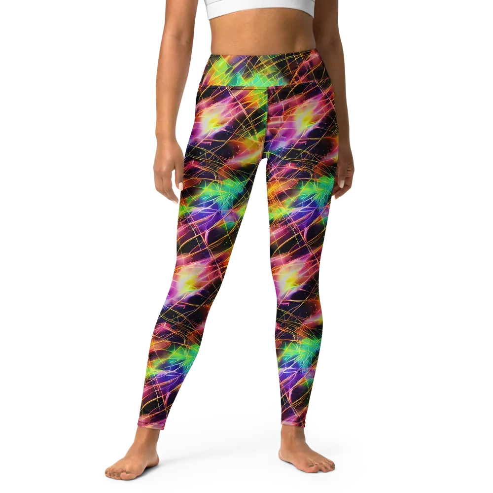 Stellar Shards on Yoga Leggings — Front