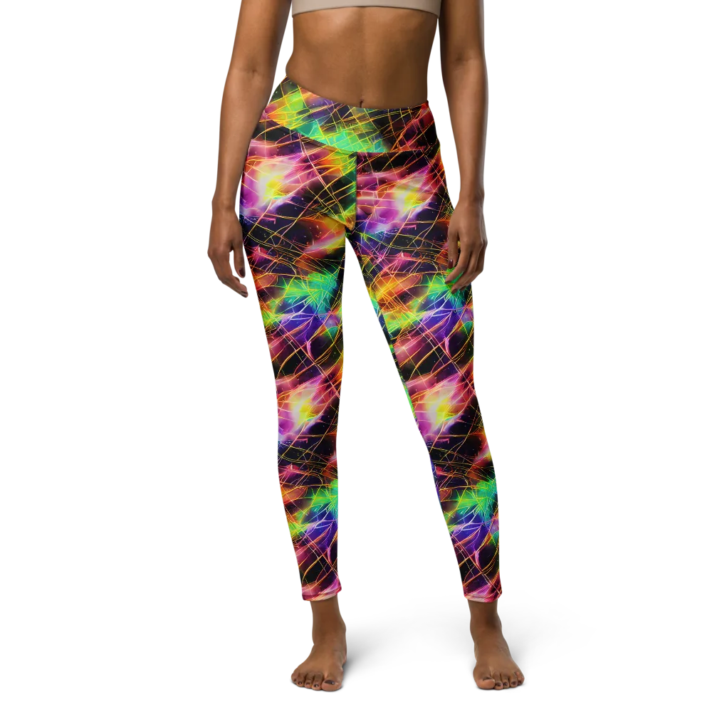 Stellar Shards on Yoga Leggings — Front
