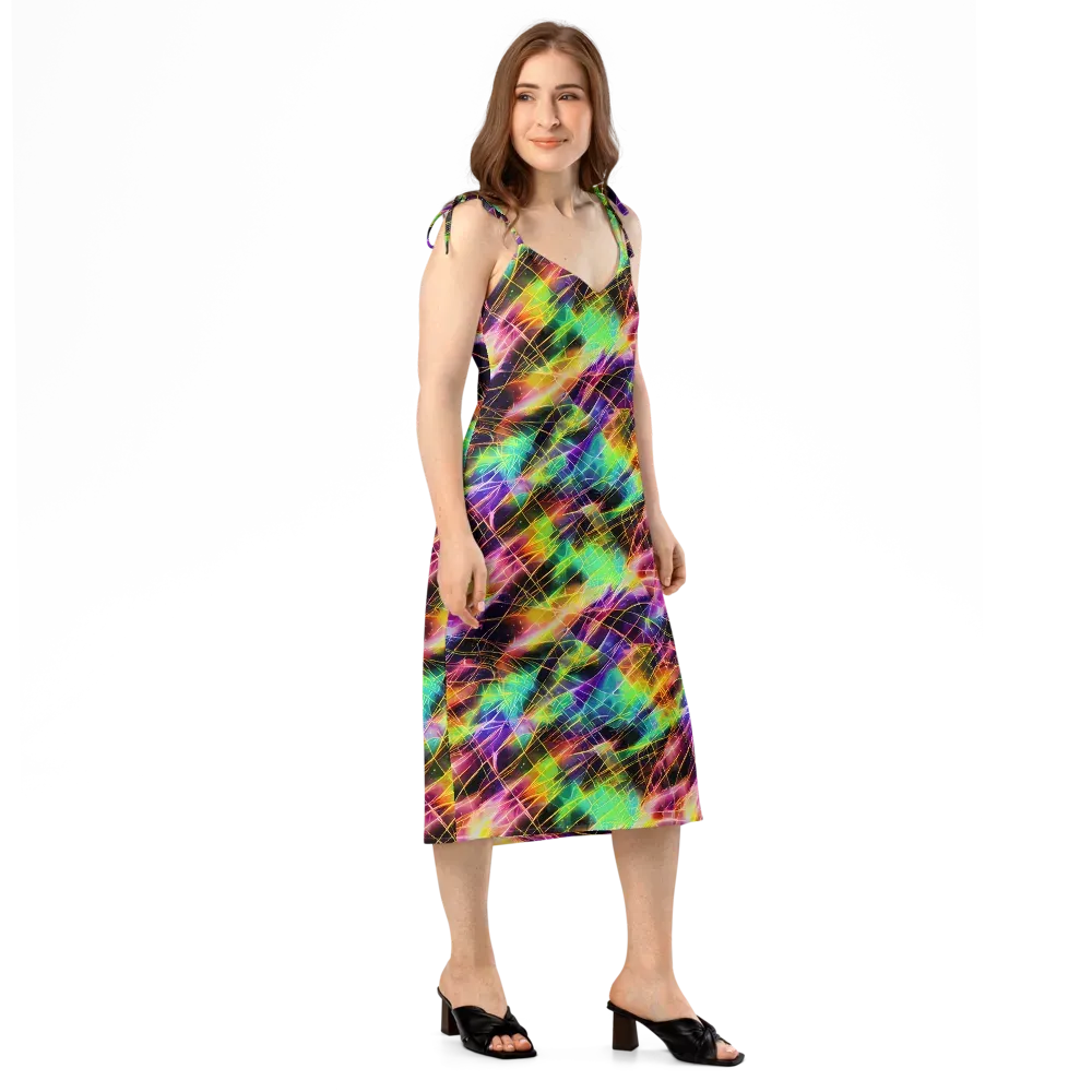 Stellar Shards on Slip Dress — Right Front