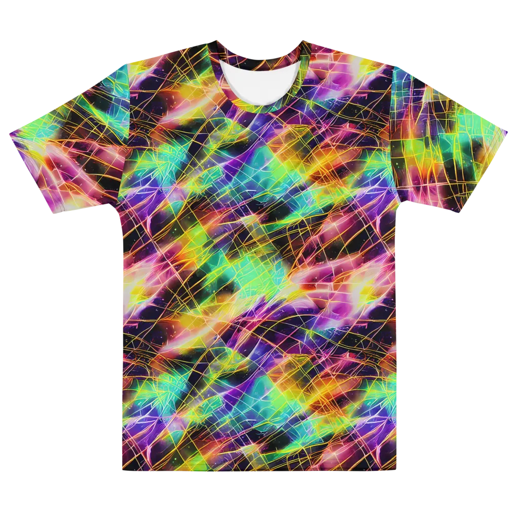 Stellar Shards on Men's Cotton Crew Neck T-Shirt — Front